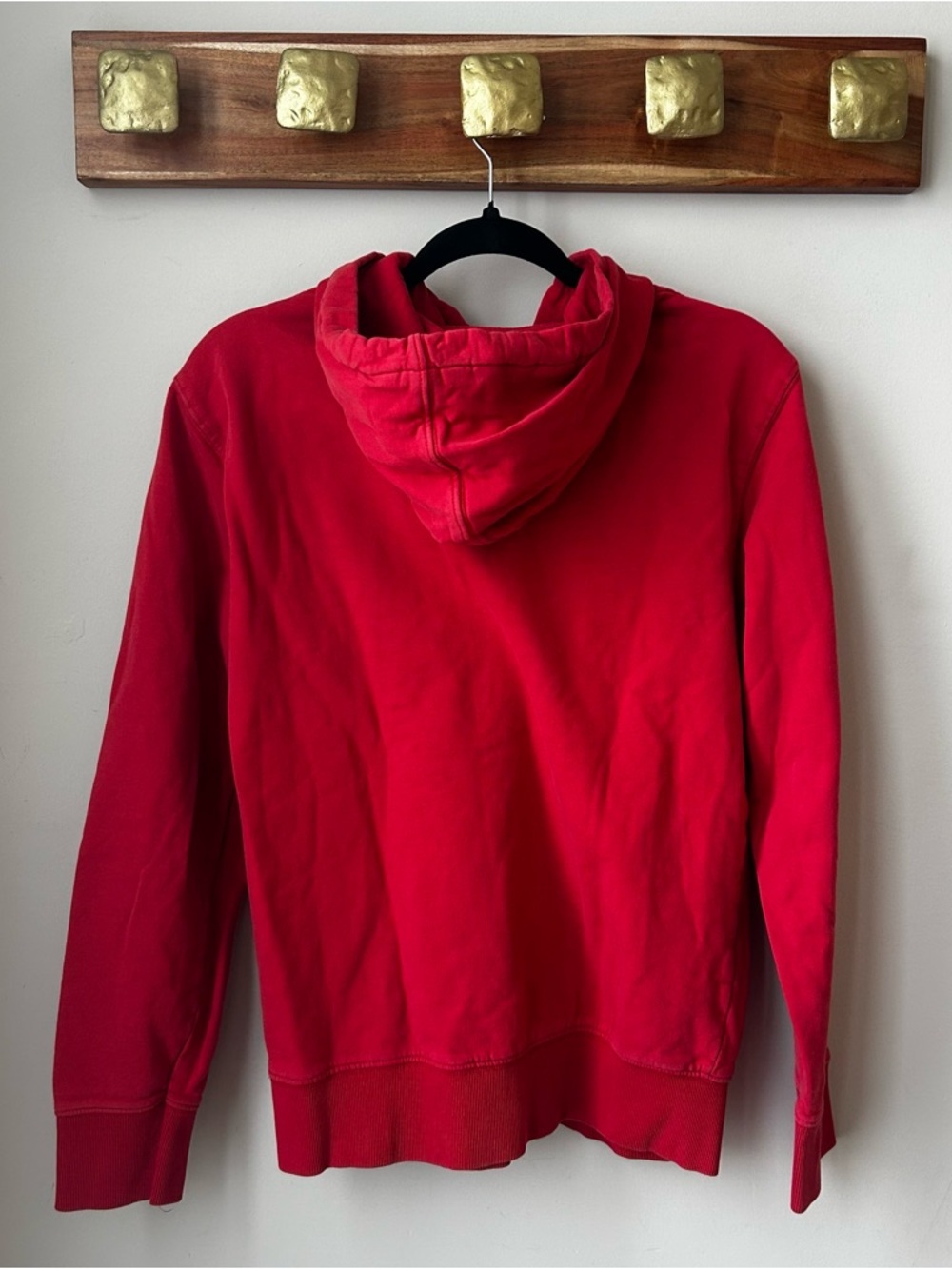 🟢 5 for $25 🟢 Jack & Jones Hoodie L Red Graphic Y2K Streetwear Slogan Pullover - Picture 3 of 5